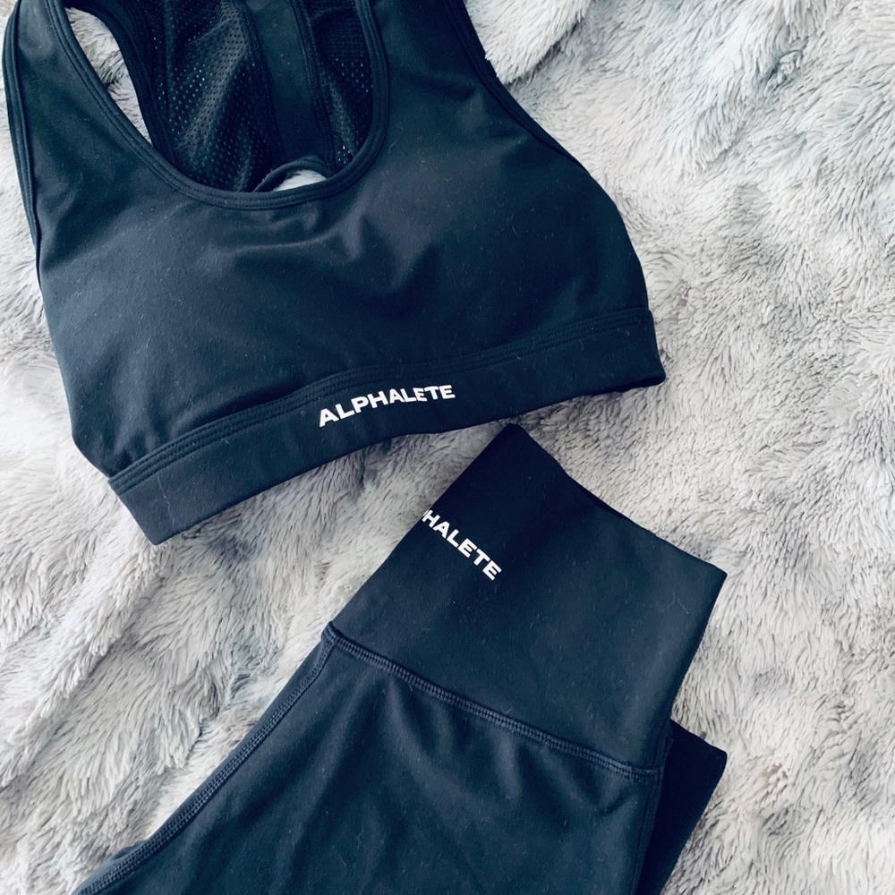 Alphalete Surface Path Legging and Reign Bra Set